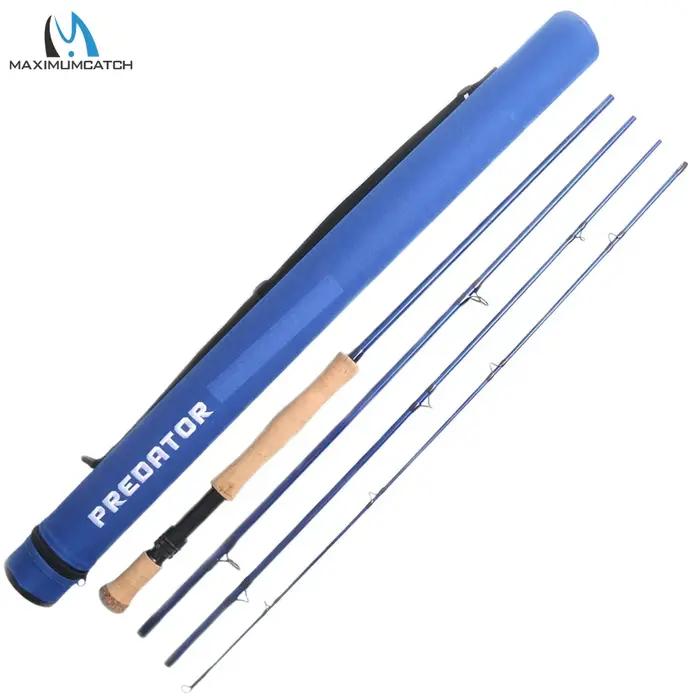 Maximumcatch-Pêche à la mouche d'eau salée, prédateur, fibre de carbone, 9 pieds, 30T, SK, 8wt, 9wt,