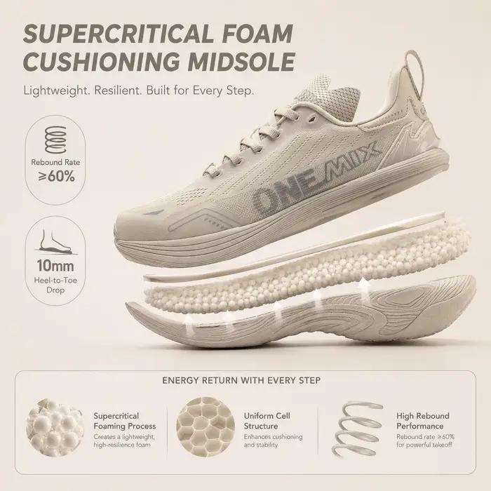 Chaussures de course ONEMIX 2026 pour femmes et hommes légères résistantes jogging fitness baskets modernes polyvalentes pour entraînements et sorties décontractées