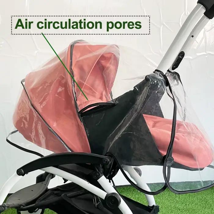 KID COLU ® Accessoires de poussette pour bébé, housse de pluie, housse EVA étanche, Compatible ave