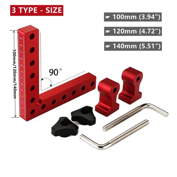 Carrés de positionnement en alliage d'aluminium à 90 degrés, Clip à Angle droit, pince d'angle de Ty