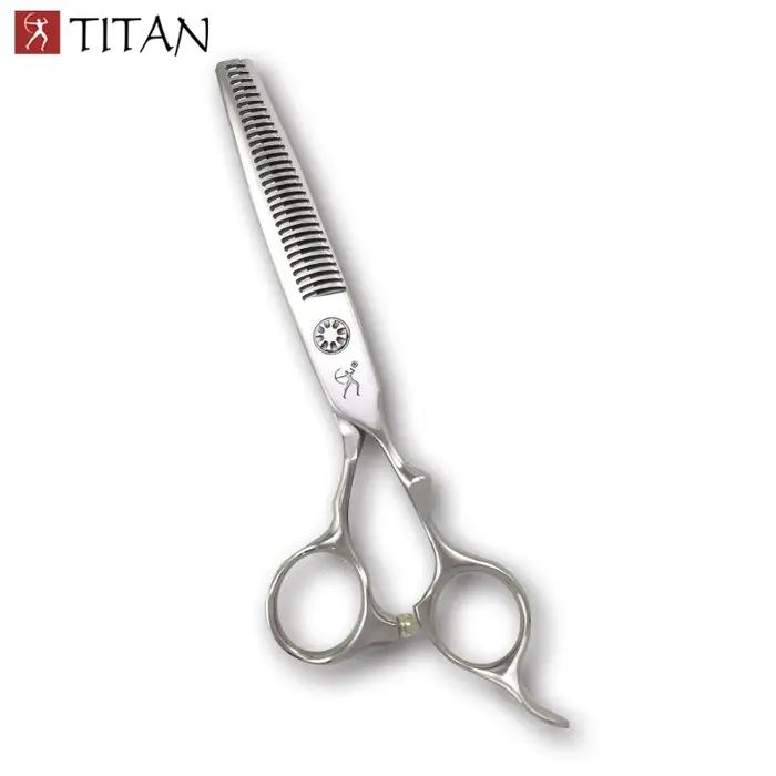 Ciseaux amincissants pour cheveux Titan avec vis à billes pour barbe VG10 ACIER