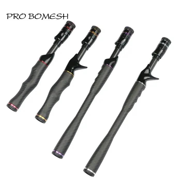 Pro Bomesh filature coulée pleine longueur en Fiber de carbone poignée Kit truite canne à pêche bric