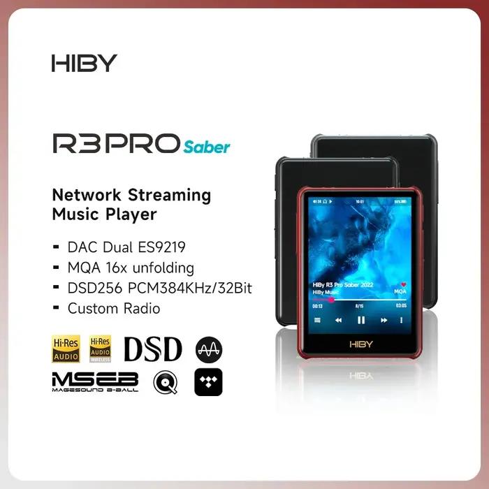 HiBy R3 Pro Saber 2022 lecteur de musique en Streaming réseau USB DAC Audio Bluetooth WiFi DSD256 MQ