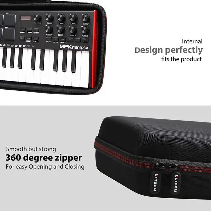 Étui rigide EVA pour contrôleur MIDI Akai Professional MPK Mini Plus, sac de rangement de protection