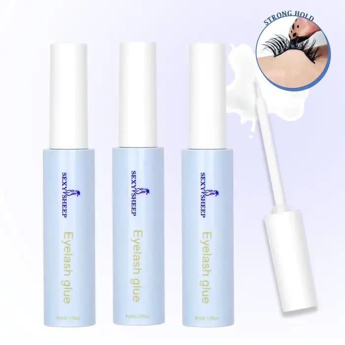 Colle pour faux-cils, bande Super forte, longue durée, imperméable, séchage rapide, adhésif pour cil