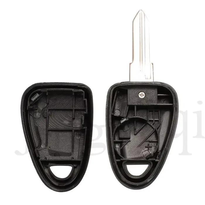 Jingyuqin – coque de clé télécommande, pour Fiat Iveco, avec lame vierge GT15R non coupée, bouton la