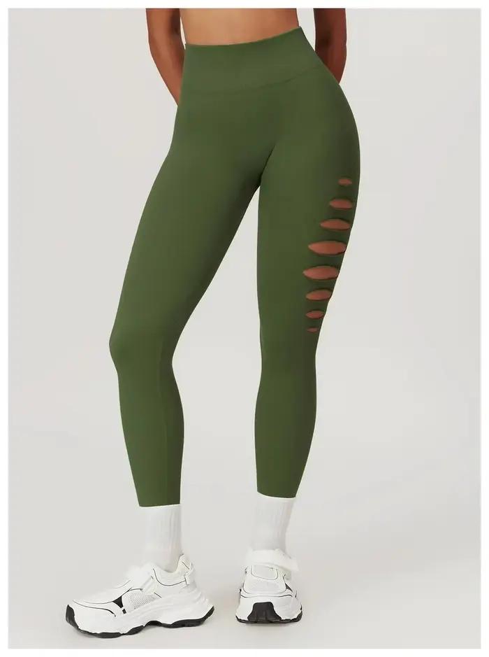 Leggings de yoga taille haute sans couture pour femmes, collants d'entraînement, de course, de fitne