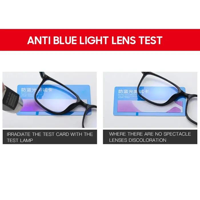 VIVIBEE 2026 Lunettes anti-lumière bleue carrées pour hommes, monture légère TR90, lunettes anti-ray