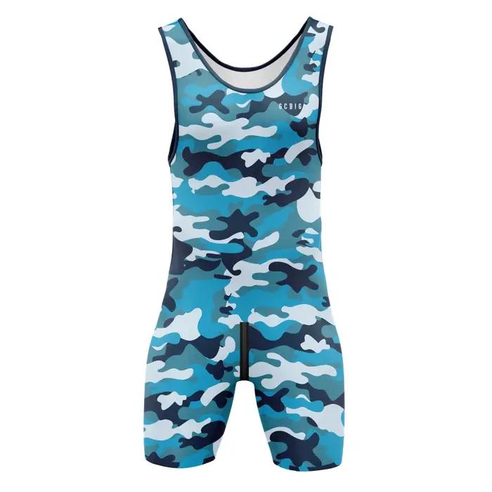 Nouveaux hommes Performance lutte Singlet costume vêtements de sport ensembles de course boxe PowerL