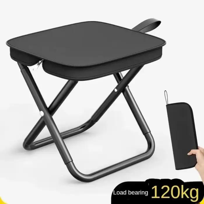 Chaise pliante multifonctionnelle portative de camping de pique-nique en plein air, tabouret de pêch