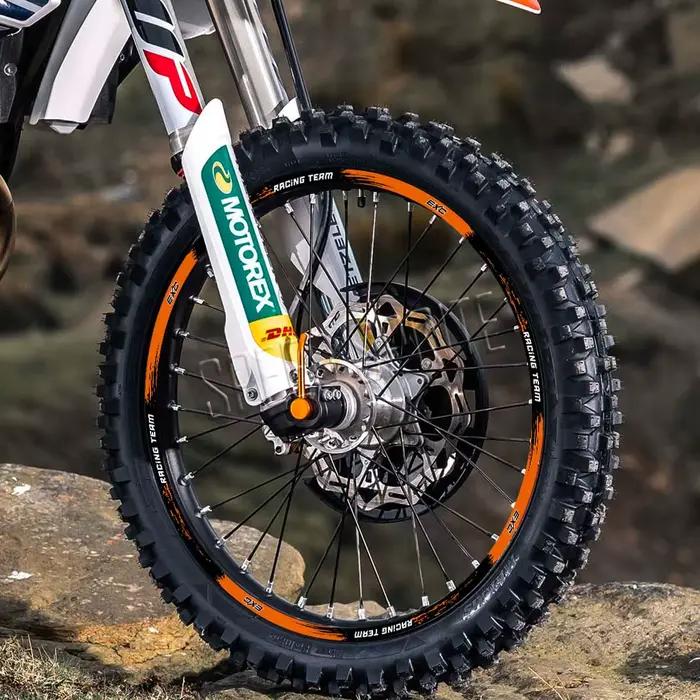 EXC – autocollants réfléchissants pour roues de moto, autocollants de jante, bande à rayures pour KT