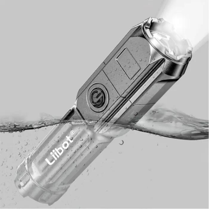 Veibot-Lampe de poche LED aste, haute puissance, USB, portable, adaptée au camping, à l'extérieur et