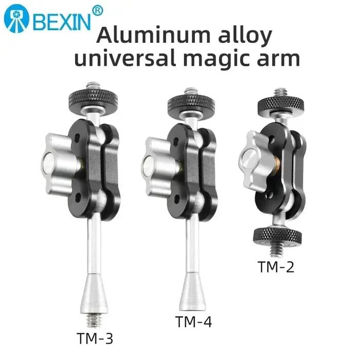 Becin – adaptateur de caméra à Double tête sphérique, Super pince, Compatible avec GoPro DJI Action