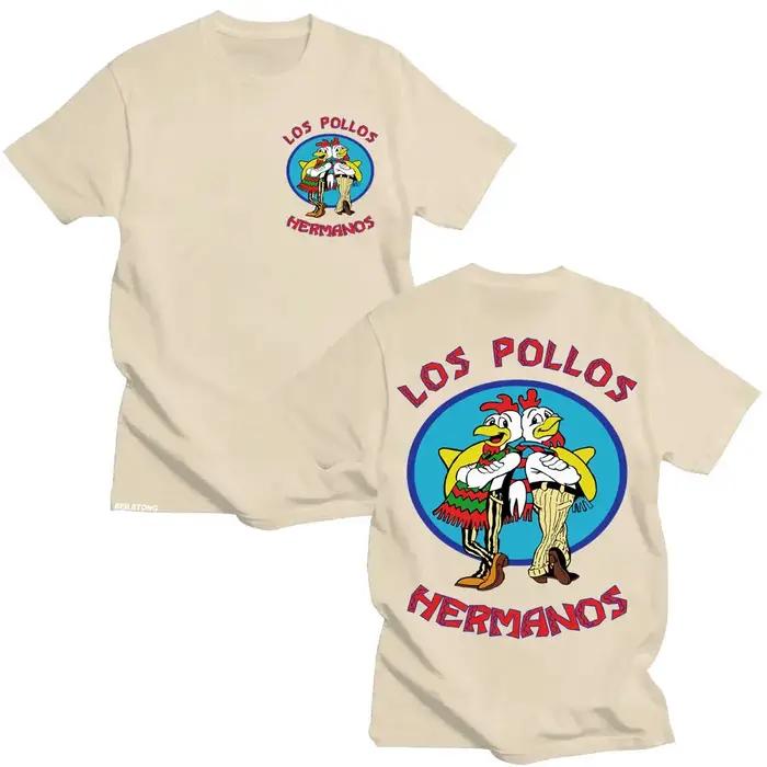 T-shirts de la série télévisée Breaking Bad Los Pollos Hermanos, T-shirt drôle des frères poulets po
