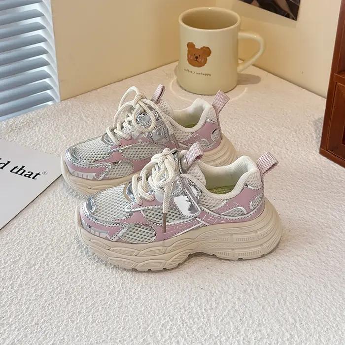 Baskets pour enfants printemps-été 2026, nouvelles chaussures de sport à semelle souple, antidérapan