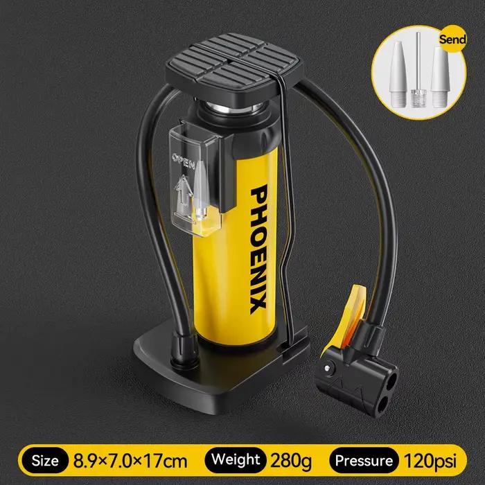 XUNTING Double cylindre vtt haute pression 150 PSI pompe à vélo Portable, pompe à Air manuelle pour