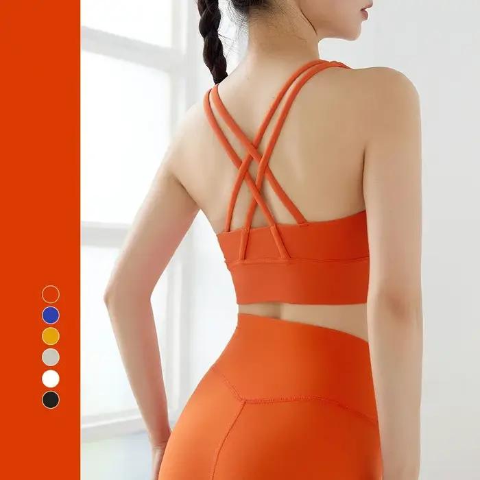 Soutien-gorge Push Up respirant et rembourré, éblles chocs, pour le sport, le yoga, le fitness, la c