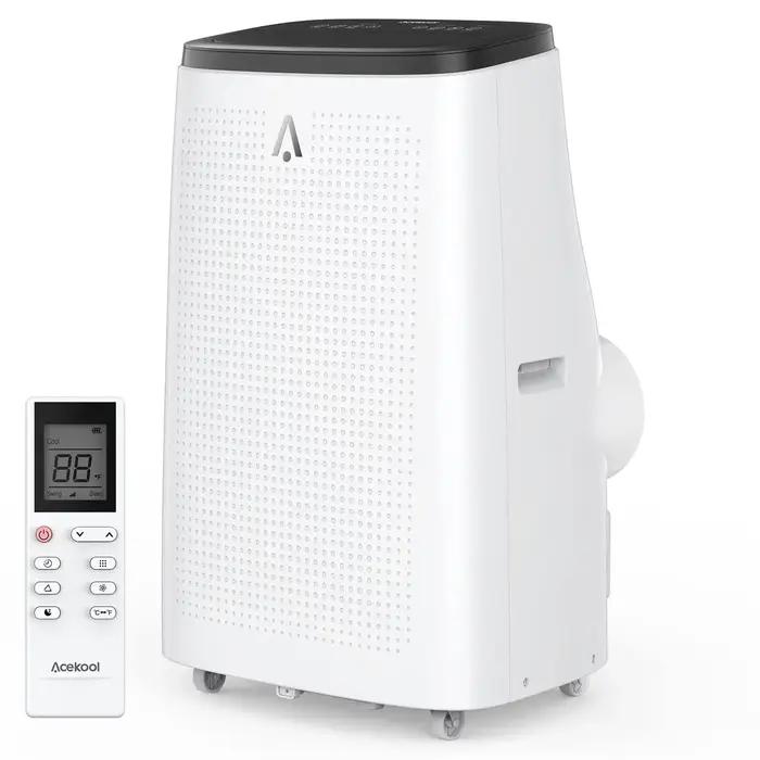 Climatiseur portable avec télécommande, 14 000BTU (RAE prédit), DeAquarelle, Ventilateur avec téléco