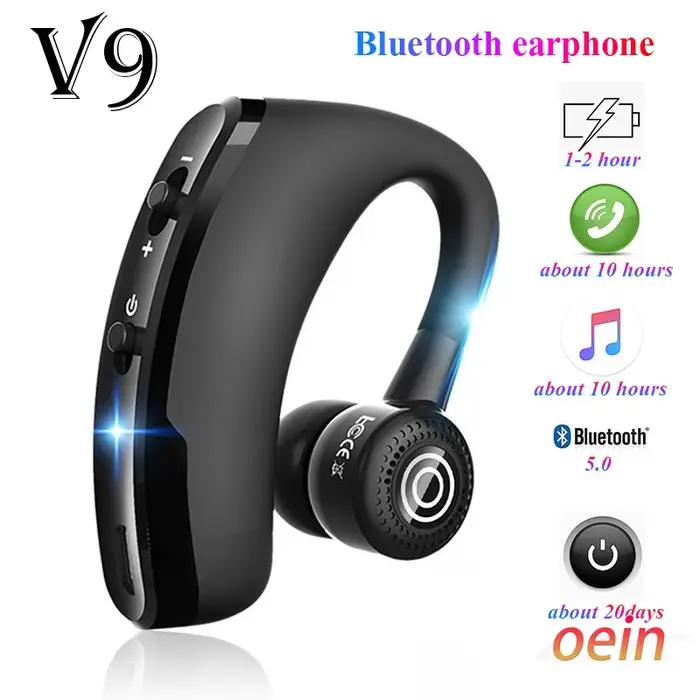 Écouteurs sans fil Bluetooth V9, casque d'écoute, oreillettes de sport, mains libres, pour iPhone Sa