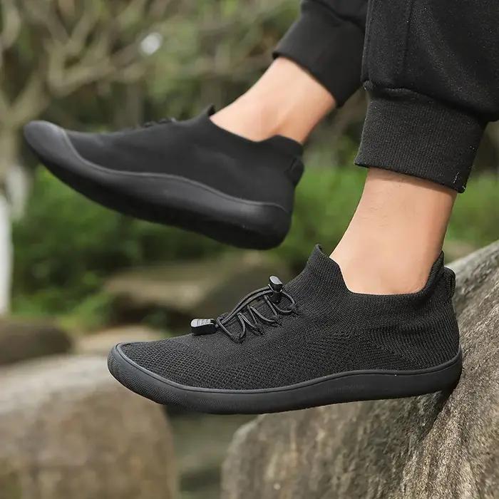 Hommes pieds nus chaussures large orteil boîte femmes pieds nus baskets randonnée marche baskets sal