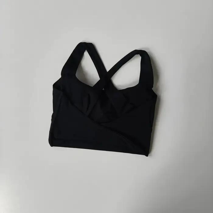 Brassière de sport pour femme à dos croisé, design dos élégant, pour entraînement d'intensité moyenn