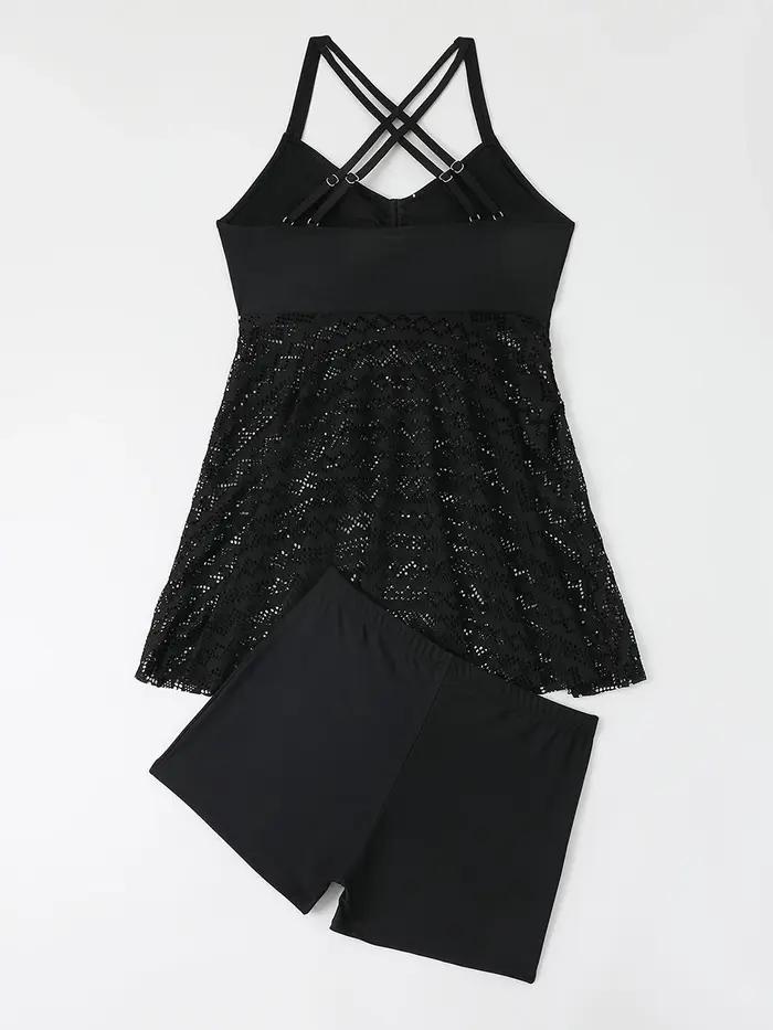Robe de plage 2 pièces grande taille pour femmes - Maillot de bain élégant été 2024
