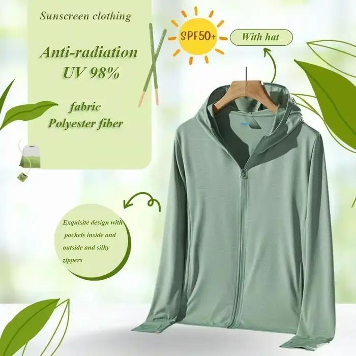 Vêtements protection solaire UPF50+ femmes hommes veste anti-UV plein air respirant
