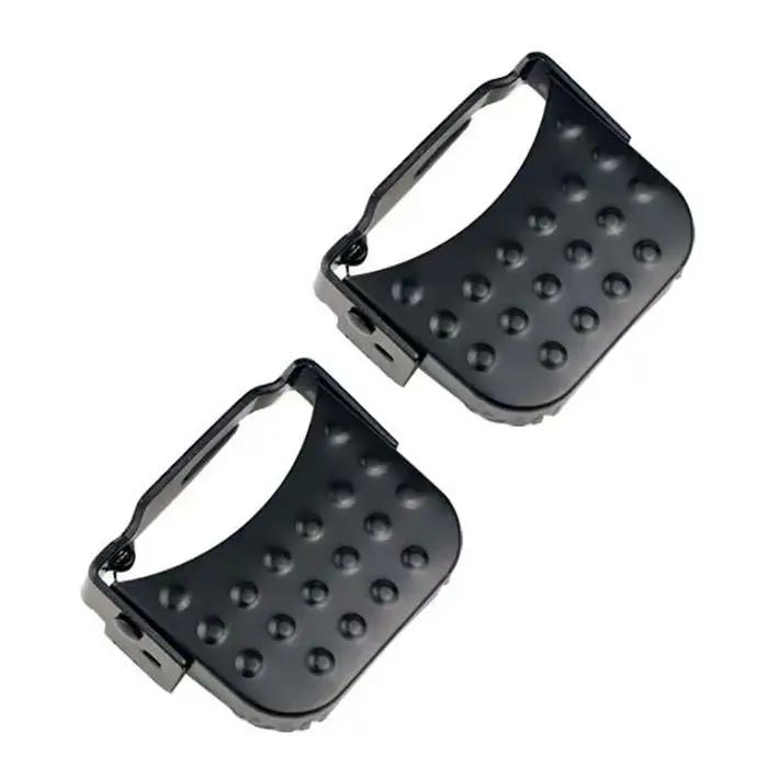 Repose-pieds pliant universel pour vélo électrique, avec ressort élastique, conception surdimensionnée, finition peinture résistante à la rouille