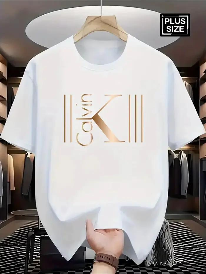 T-shirt de luxe 2026 pour homme, respirant, motif sportif imprimé, décontracté et tendance, manches