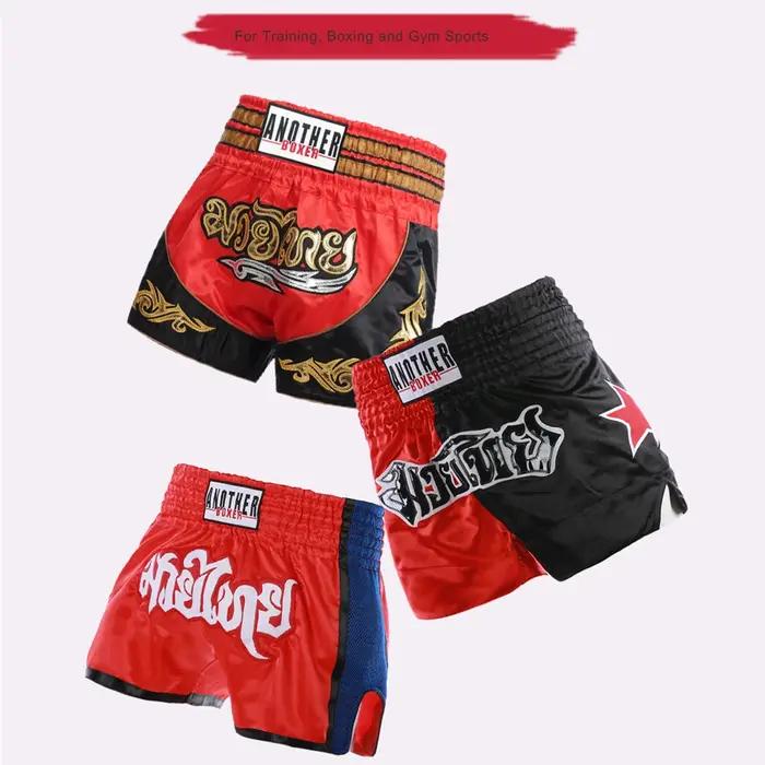 Short Muay Thai, short de boxe court Kickboxing, maillot de boxe pour l'entraînement de frappe, shor