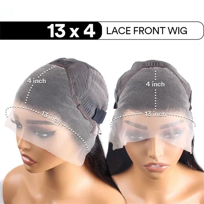 Sophia-Perruque Lace Front Wig Naturelle Lisse, Cheveux Humains, HD, 13x4, 40 Pouces, pour Femme