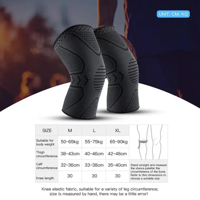1 pièce Fitness course cyclisme genouillères élastique en Nylon genouillère pour sport Compression g