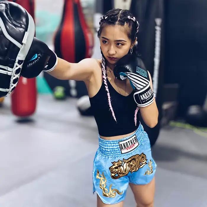 Short de combat de boxe pour hommes et femmes, short MMA Muay Thai de couleur Patchwork, vêtements d