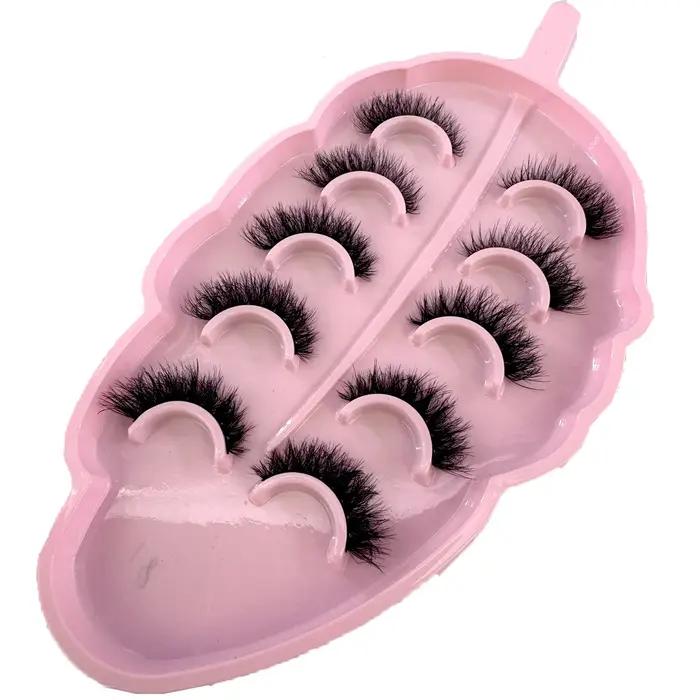 5 paires de cils en vison faux cils naturels/épais longs cils doux moelleux vaporeux 3D cils Extensi