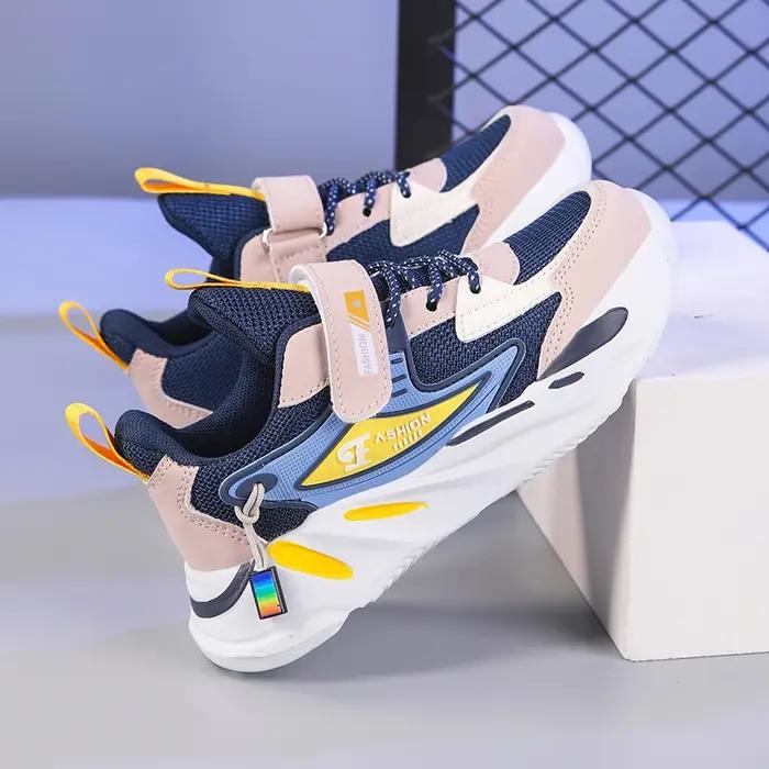 Chaussures de course enfants garçons filles - Baskets respirantes antidérapantes pour marche sport décontracté