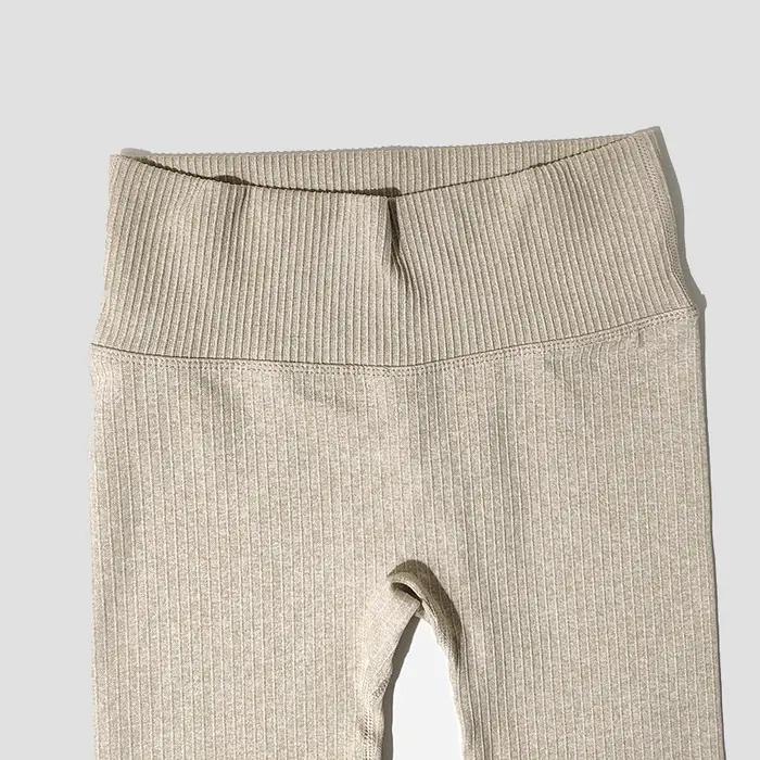 Leggings de yoga sans couture taille haute - Pantalon sport couleur unie pleine longueur nouvelle collection
