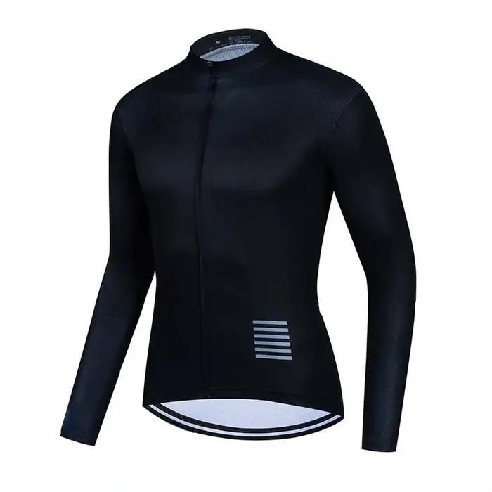 Vêtements de cyclisme en plein air pour hommes, chemises de cyclisme blanches à manches longues, vêt
