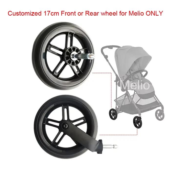 Seulement roue avant ou arrière Melio 17CM pour accessoires de Buggy Cybex Melio série 2/3/Carbon/Pr
