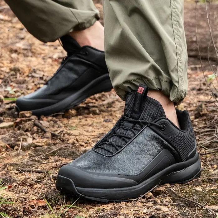 Baasploa – chaussures de randonnée en cuir Litchi pour hommes, baskets de trekking et d'escalade de