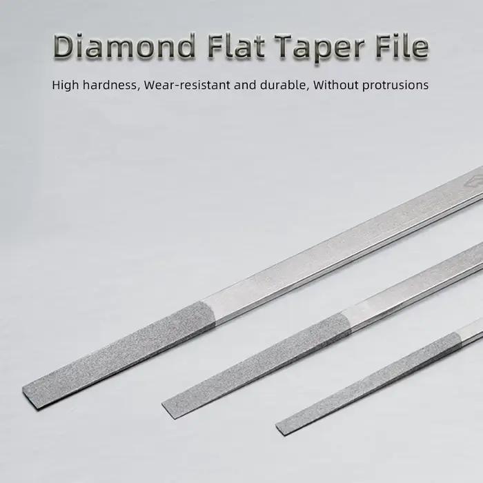 Lime diamantée en forme de cône plat pour le meulage, moule de coupe, outils à main de bricolage, CF