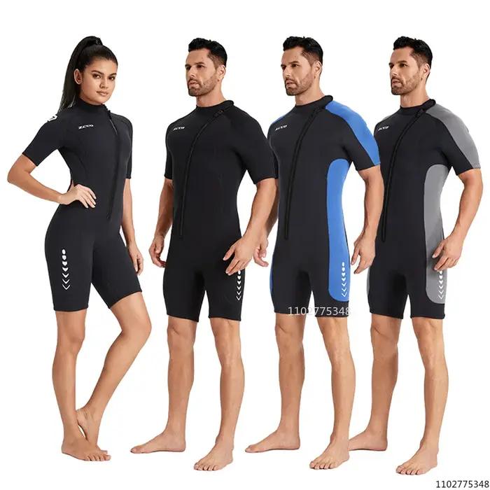 Combinaison de Surf en néoprène 3mm, maillot de bain à manches courtes, Kitesurf, combinaison de plo