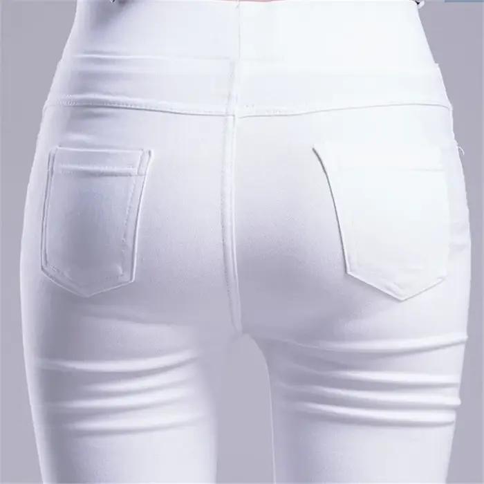 Femmes été élastique décontracté Stretch maigre Leggings mince crayon pantalon
