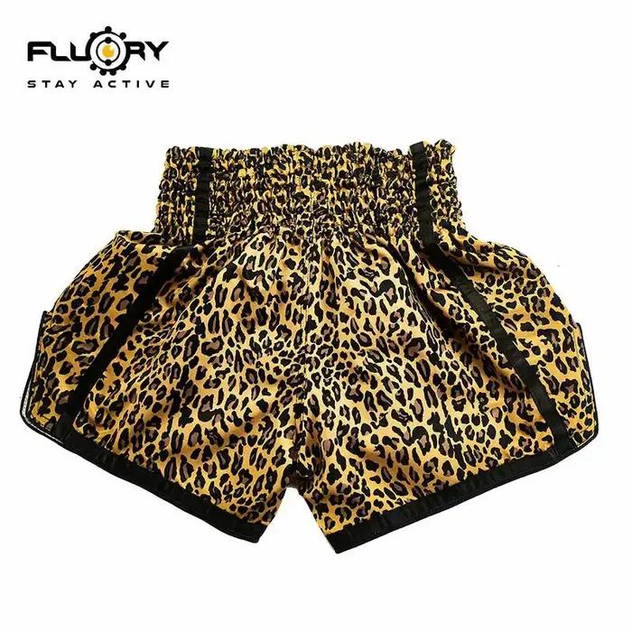 Short de combat imprimé fluoré, short de boxe, patchs brodés, short Muay Thai