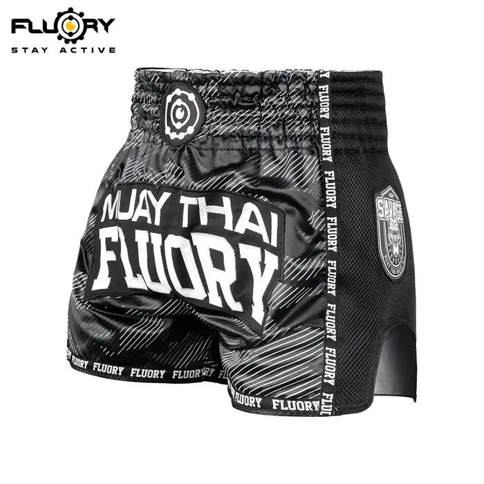 FLUORY MMA combat Muay Thai Shorts Boxer entraînement sport haute qualité Kick Boxing Fitness pantal