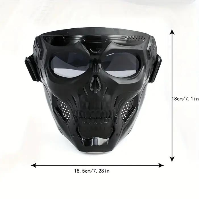 Masque de crâne de moto, lunettes coupe-vent, lunettes d'équitation pour sports de plein air, access