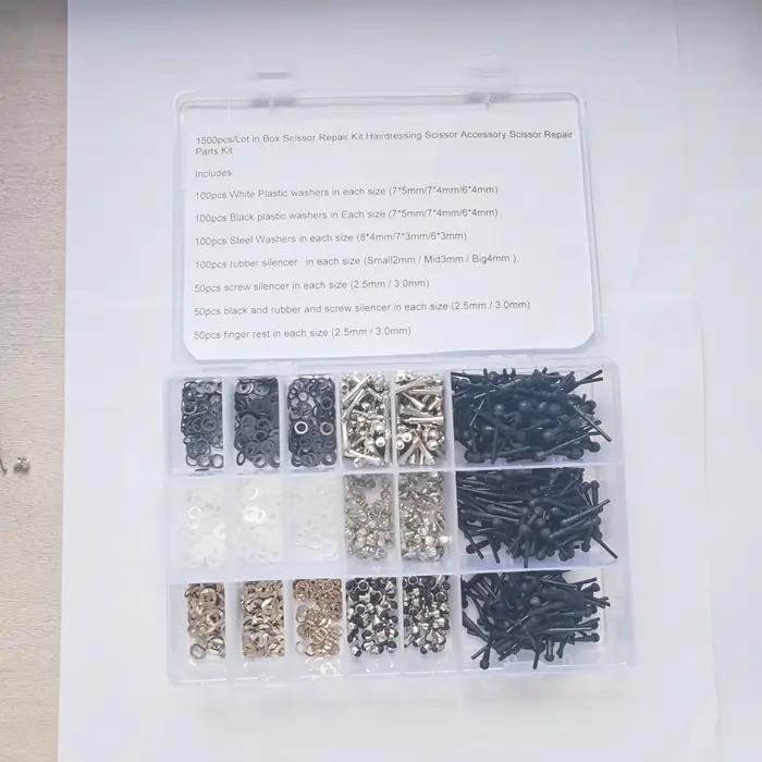 Pièces de ciseaux à cheveux, kits de réparation de ciseaux, accessoires comprenant des pare-chocs/re