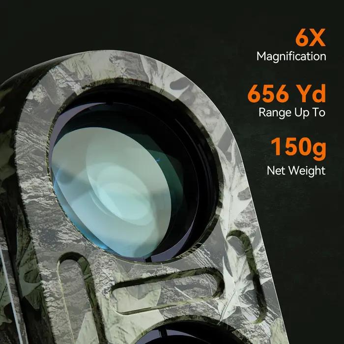 Télémètre MiLESEEY 7 ° Télémètre laser Big Field 656Yd pour la chasse, avec mode de mesure par la