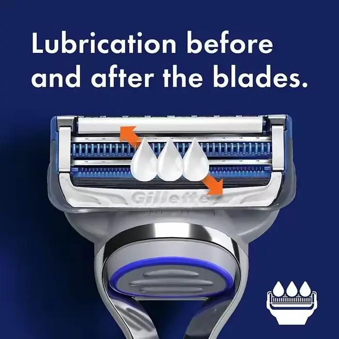 Lames de rasoir Gillette SkinGuard pour hommes, recharge de 2 lames pour peaux sensibles, têtes de r