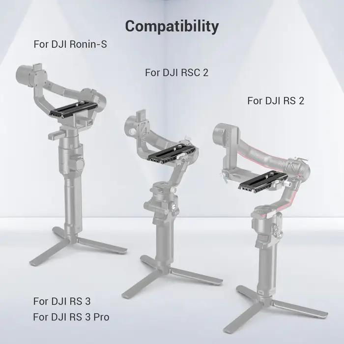 SmallRig Manfrotto plaque de dégagement rapide pour DJI RS3 /RS3 Pro/RS 2/RSC 2/RS 4/RS 4Pro/Ronin-S