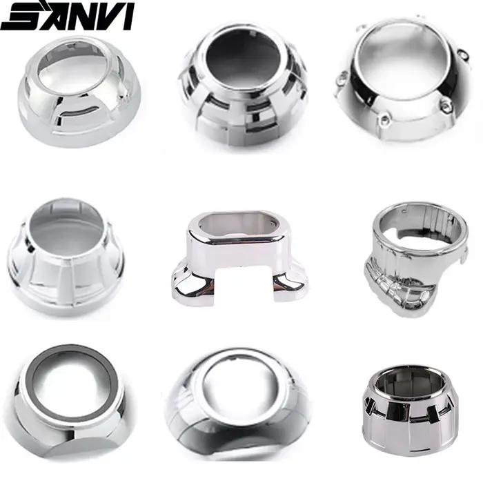 SANVI 2.5 pouces 3 pouces BI xénon/LED projecteur lentille masque couvre accessoires d'éclairage de